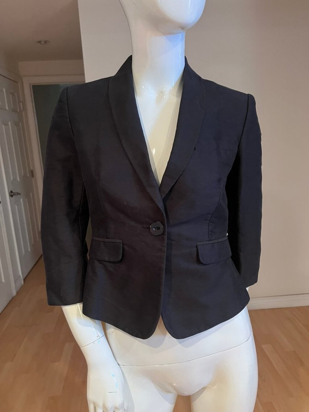 VINTAGE LES COPAINS CROP JACKET BLAZER SIZE 42 / 6 US